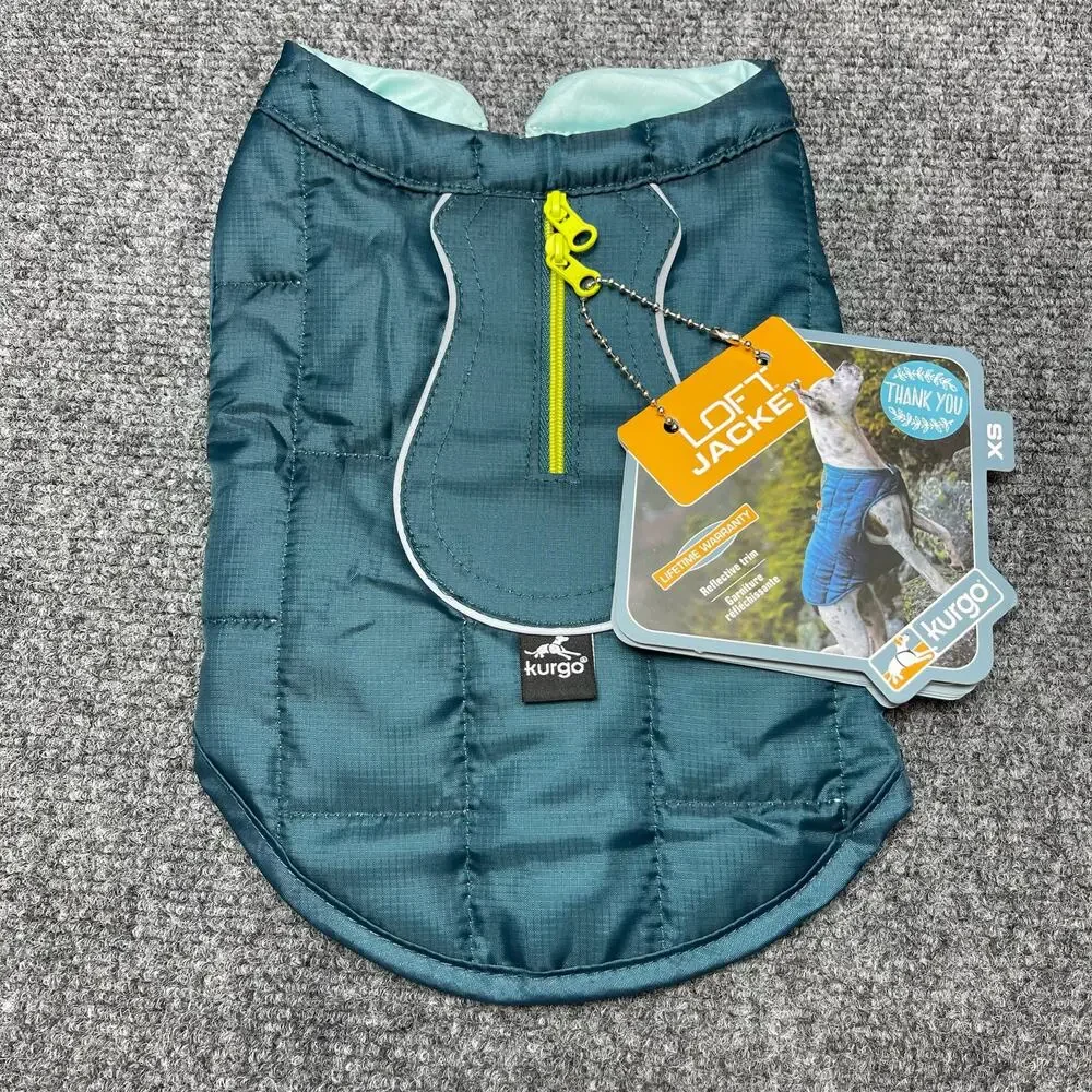 Kurgo Loft Jacket Reversible Dog Coat For Cold Weather Water-Resistant XS NWT